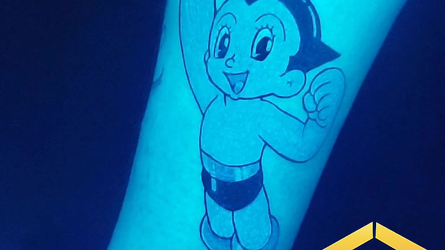 Astro Boy 3D X-Ray Tattoo